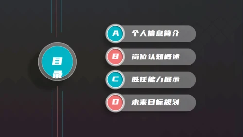 岗位竞聘简历通用PPT母版