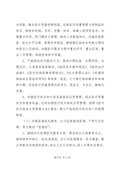 县人民医院医疗质量安全管理工作汇报.docx