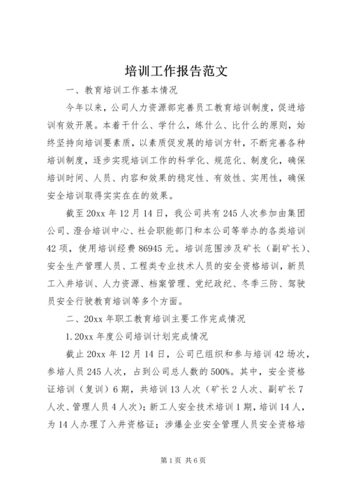 培训工作报告范文.docx