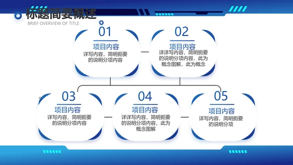 蓝色科技风工作总结汇报商务PPT