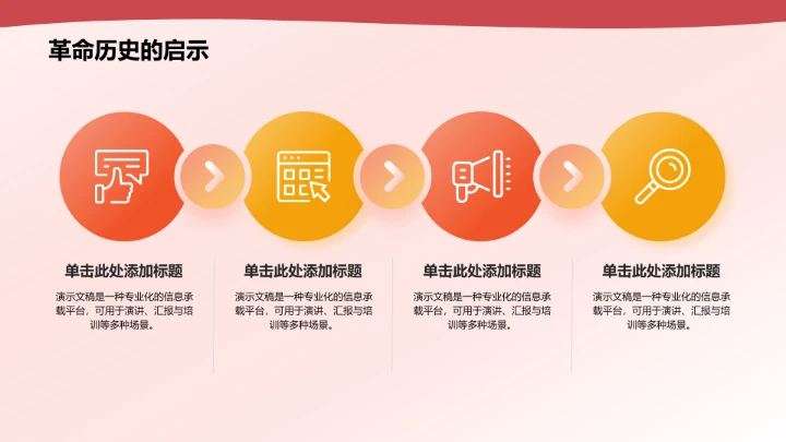 红色党政风红色革命史学习展示PPT