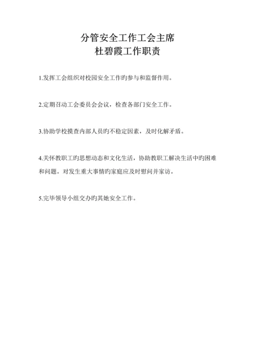 学校安全领导小组及各岗位基本职责.docx