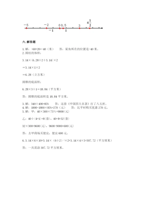 北京版小学六年级下册数学期末综合素养测试卷及参考答案（培优）.docx