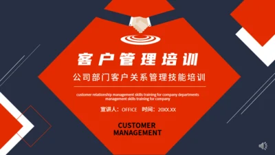 公司部门客户关系管理技能培训通用PPT模板