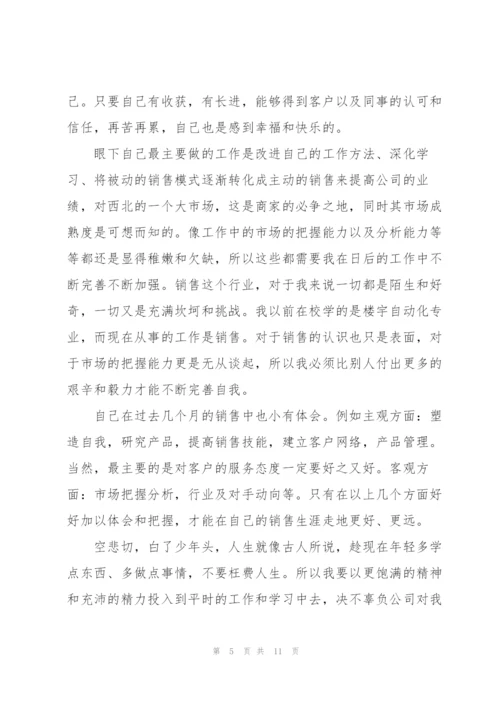 销售人员试用期总结报告.docx