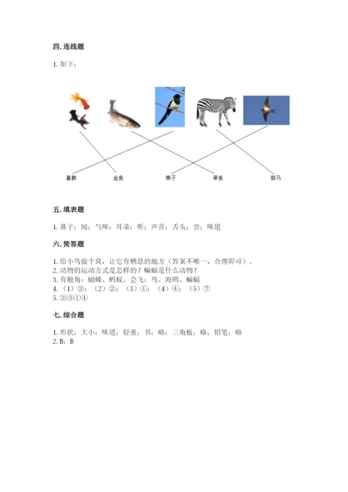 教科版小学科学一年级下册期末测试卷附答案【轻巧夺冠】.docx
