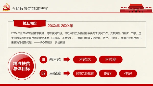 新农村精准扶贫开发脱贫攻坚战PPT模板