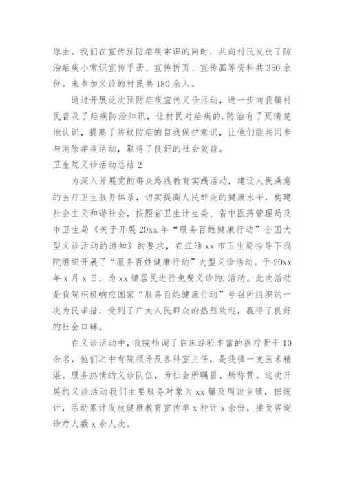 卫生院义诊活动总结_1.docx