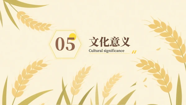 黄色芒种节气介绍通用PPT模板