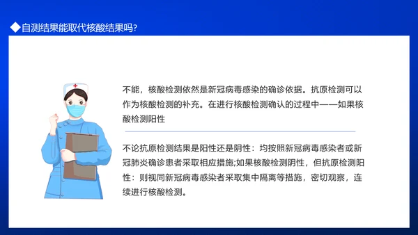 居民自测新冠病毒抗原操作流程PPT模板
