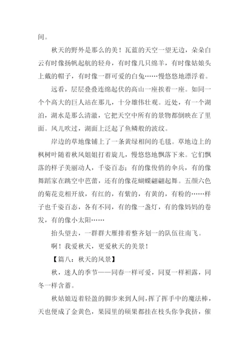 秋天的风景作文400字.docx