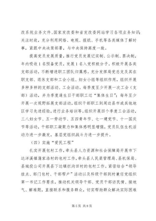 发改局基层建设年自查报告.docx