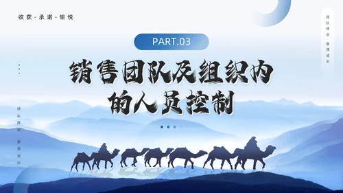 蓝色励志风销售团队建设与管理PPT模板