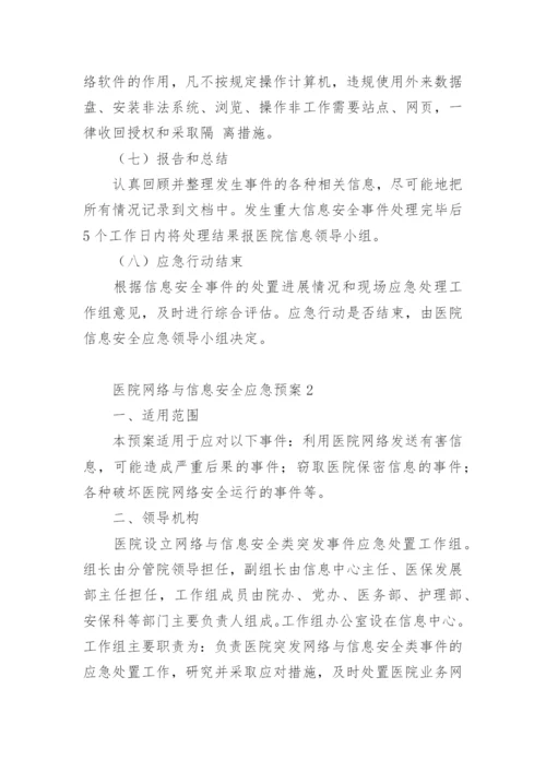 医院网络与信息安全应急预案.docx