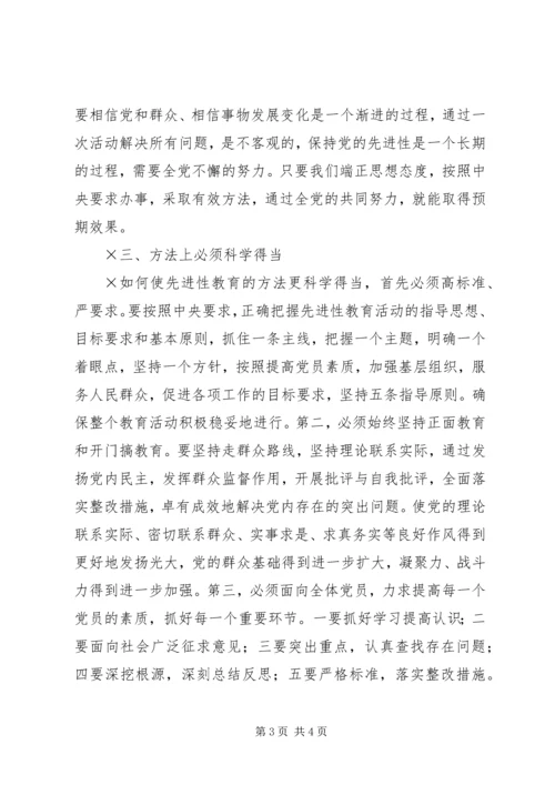 对保持共产党员先进性教育指导原则的思考.docx