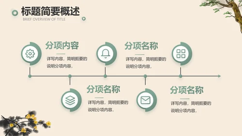 手绘中国风寓言故事阅读动态PPT封含视