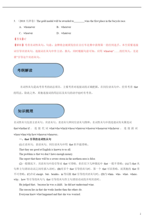 2021年高考英语必考点全梳理专题14-名词性从句(精讲深剖).docx