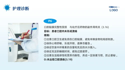 蓝色简约骨髓抑制的护理查房PPT模板宣传PPT动态PPT