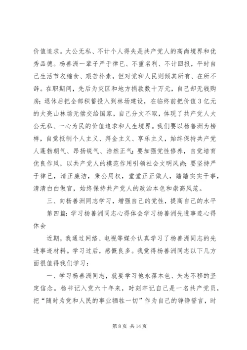 学习杨善洲同志心得.docx