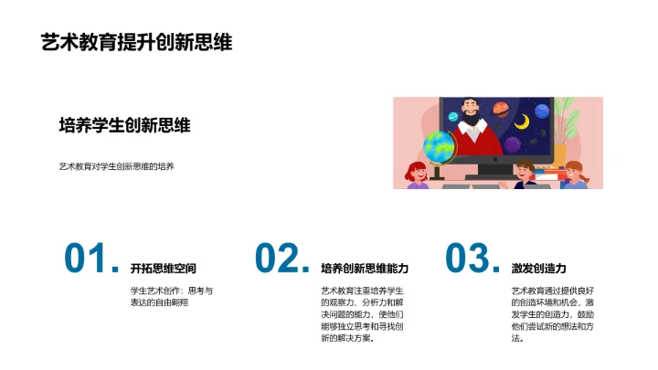 艺术教育实践PPT模板