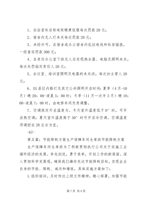 行政人事部节能降耗方案.docx