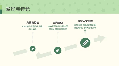 团团猫卡通风学生自我介绍