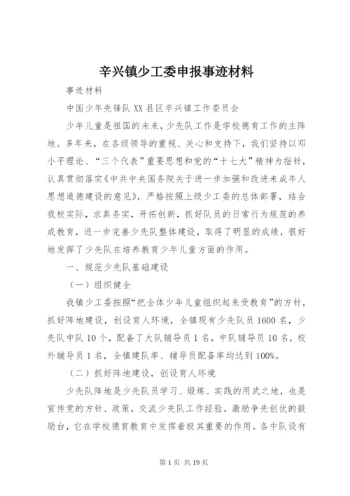 辛兴镇少工委申报事迹材料.docx