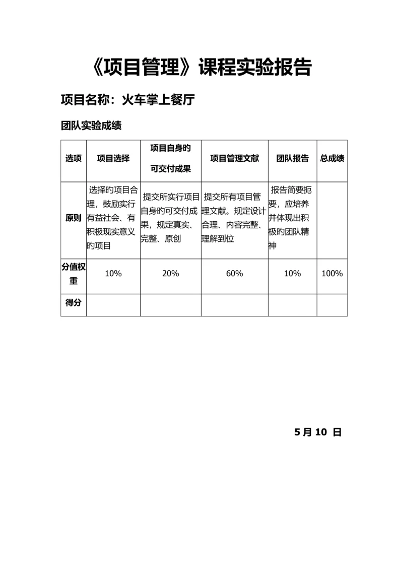 火车掌上餐厅-项目管理案例.docx