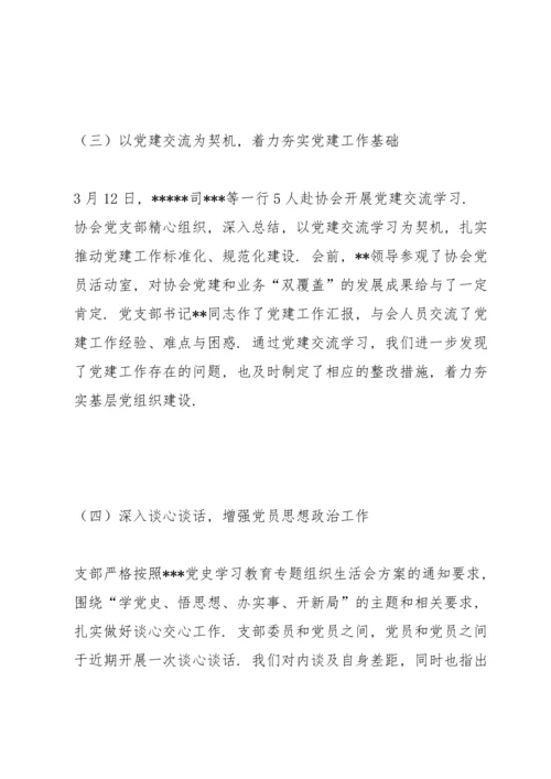 行业协会党史学习教育工作总结.docx