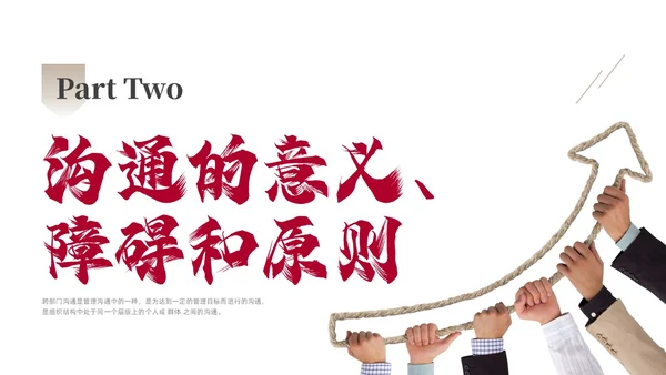 红色商务励志跨部门沟通企业培训PPT课件沟通技巧