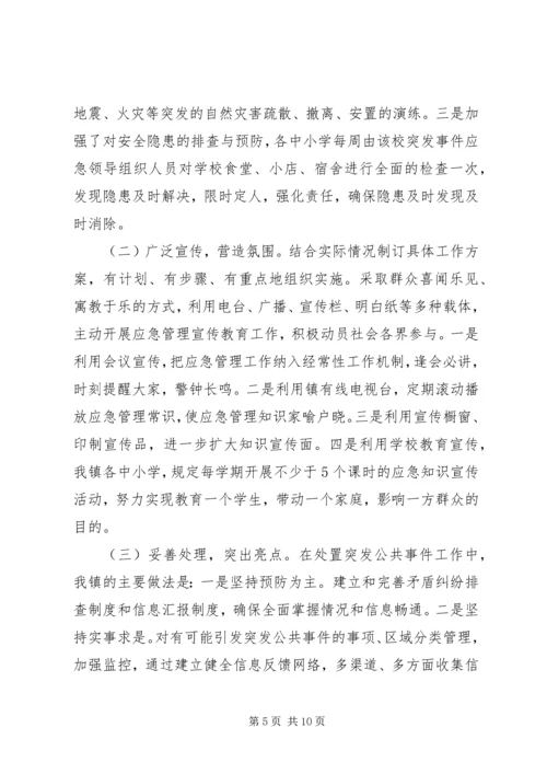 乡镇应急管理工作总结及工作计划.docx