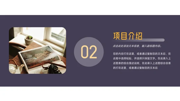 黄紫企业实用商业计划书PPT模板