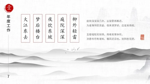 水墨中国风毛笔书写励志工作总结述职报告汇报PPT