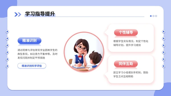 蓝红双色3d风新学年规划教师培训会PPT模板