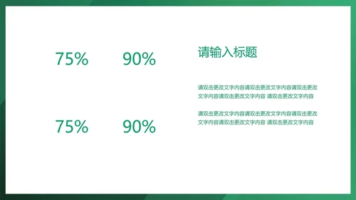 简约绿色项目总结汇报PPT模板