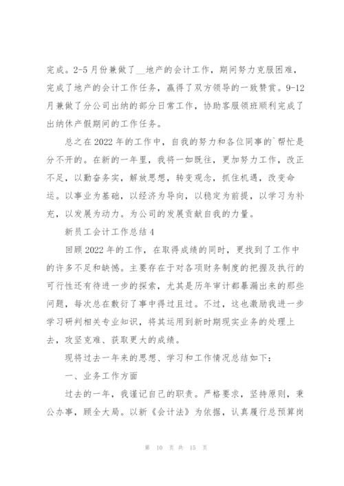 新员工会计工作总结5篇.docx