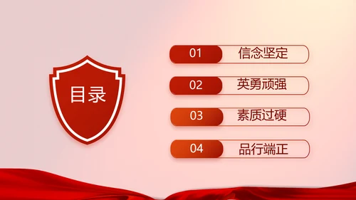 红色八一部队实战化军事训练总结PPT