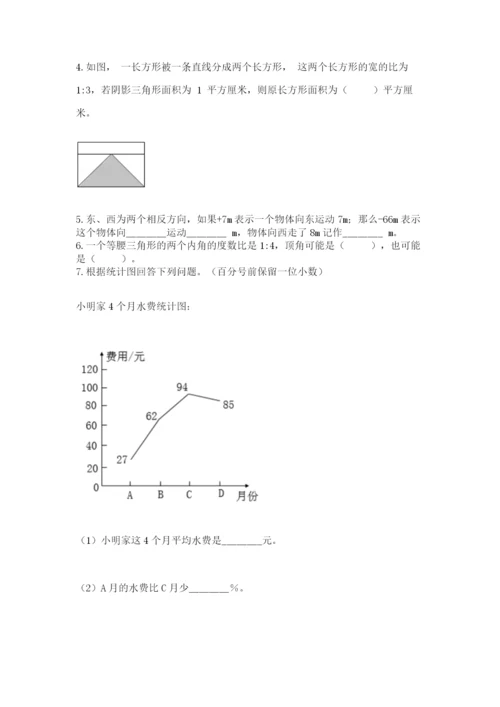 人教版六年级数学小升初试卷及参考答案【轻巧夺冠】.docx