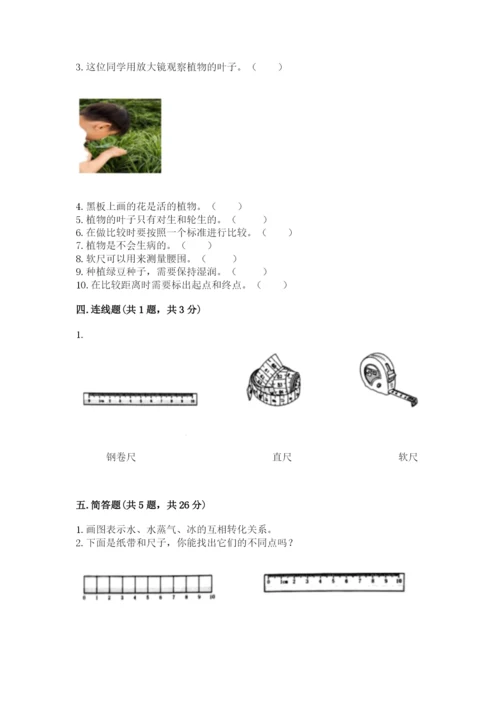 教科版一年级上册科学期末测试卷精品【b卷】.docx