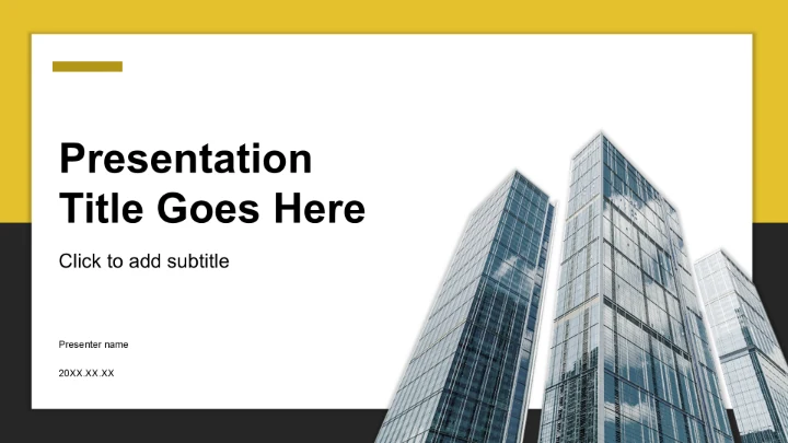 商务地产金融主题PPT