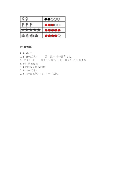 人教版一年级上册数学期中测试卷精品【名师系列】.docx