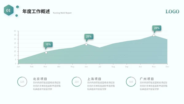 简约商务医学护理器械工作汇报工作总结ppt模板