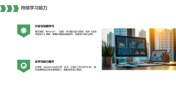 视觉传达与设计专业大学生求职个人能力综合展示职业生涯规划PPT