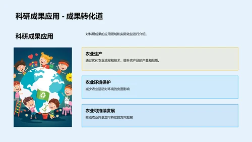 农学科研实践分享PPT模板