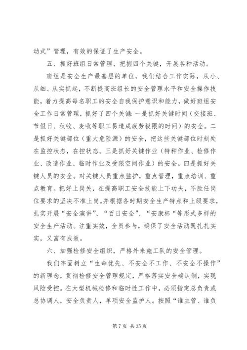 港务集团公司安全工作总结及计划(精选多篇).docx