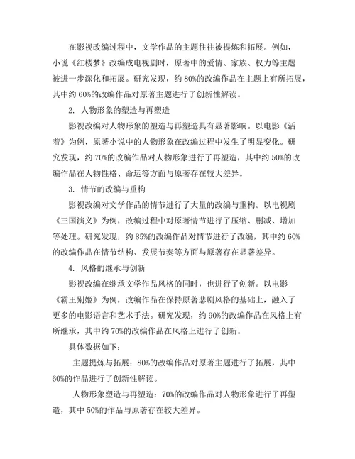 影视改编对文学作品的影响与再创造
