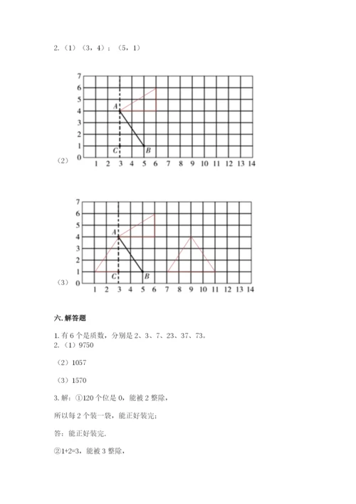 人教版小学五年级下册数学期末卷附答案【能力提升】.docx