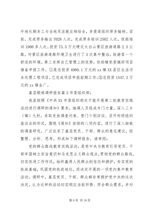基层锻炼调研报告.docx