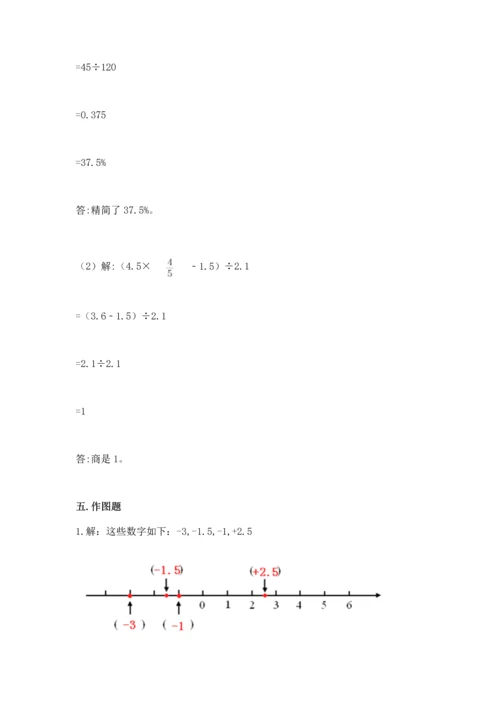 人教版六年级下册数学期末测试卷精编答案.docx