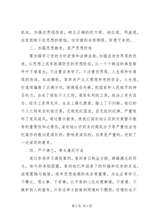 廉政教育基地学习心得.docx